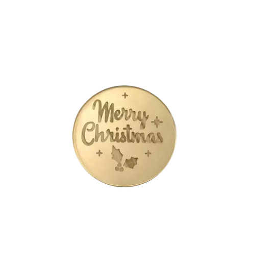 5pc Merry Christmas Engraved Acrylic Tags