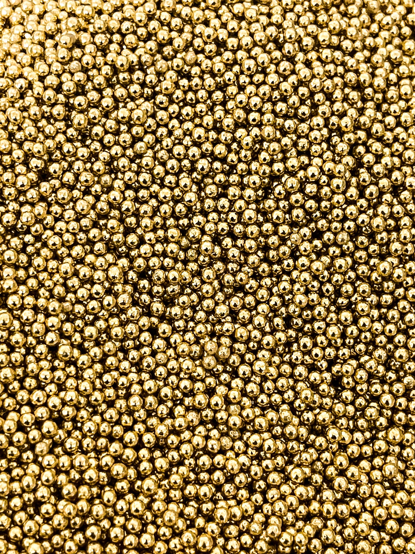 3mm Shiny Mirror Gold Sprinkles