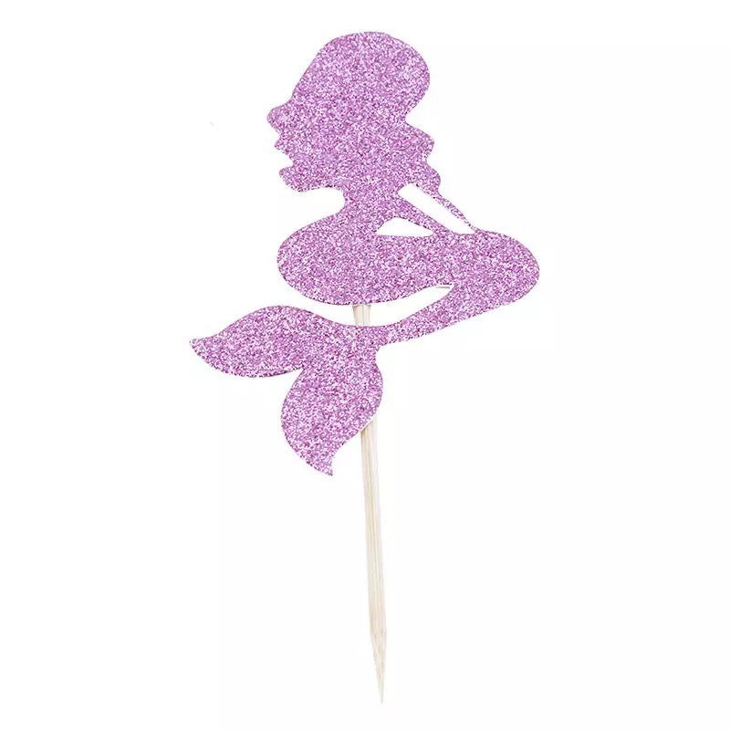 12pc Mermaid Themed Cupcake Toppers