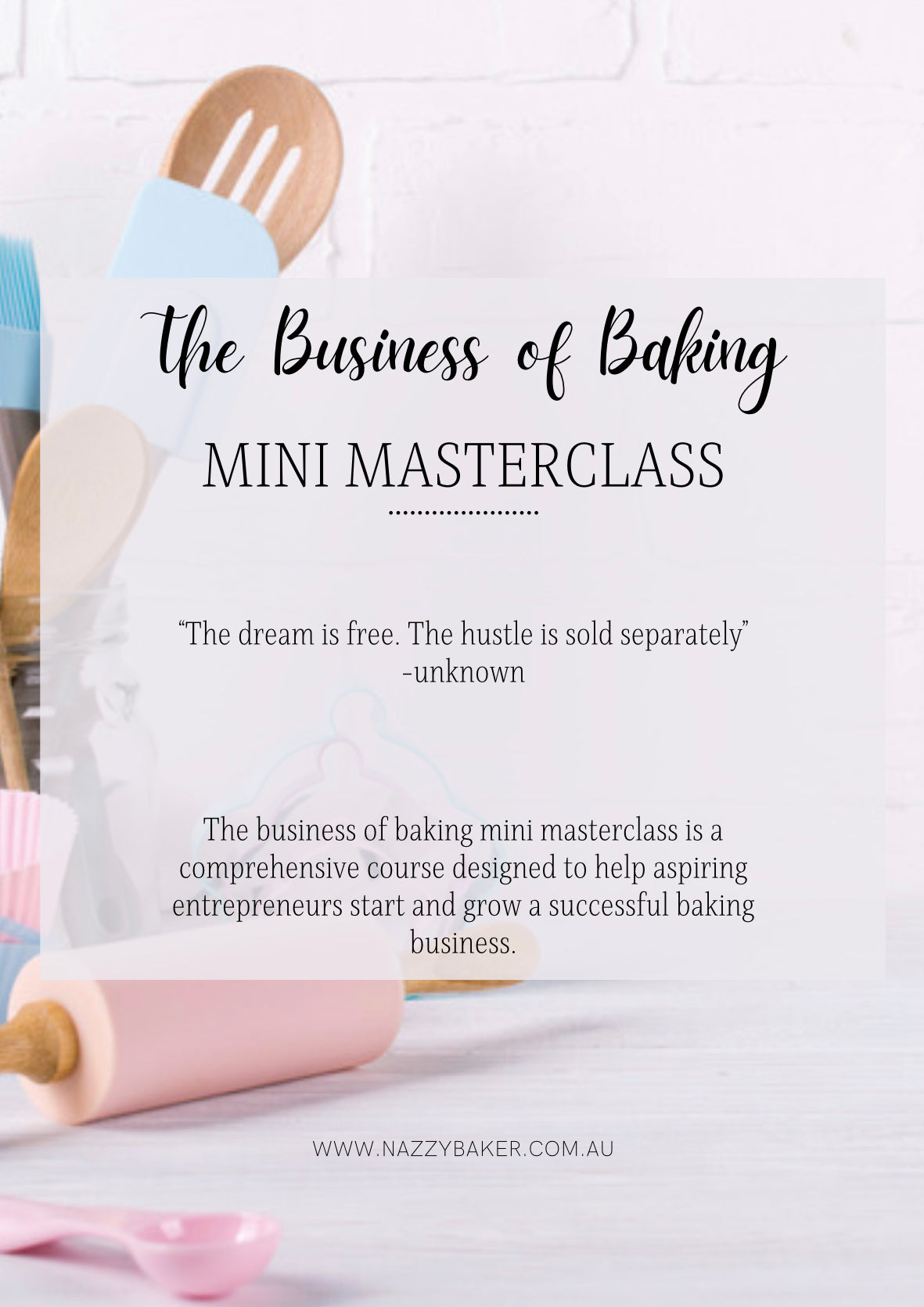 The Business of Baking Mini Masterclass