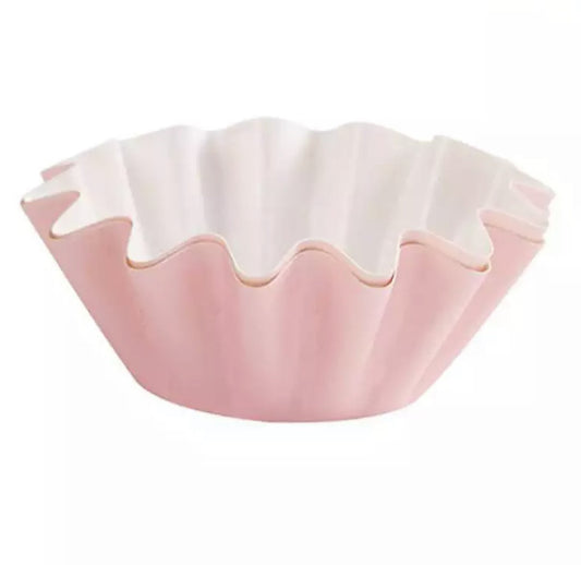 24pc Pink Fluted Cupcake Cases