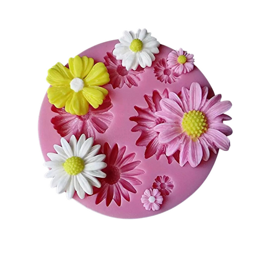 Daisy Flower Silicone Mould 6 sizes