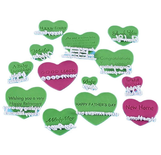 13pc food grade plastic cookie stamps